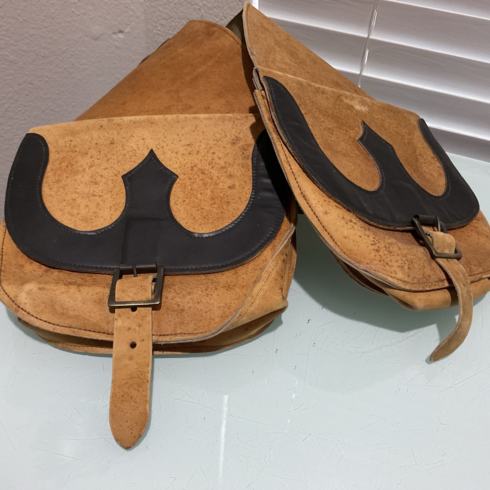 Antique Leather Saddlebag