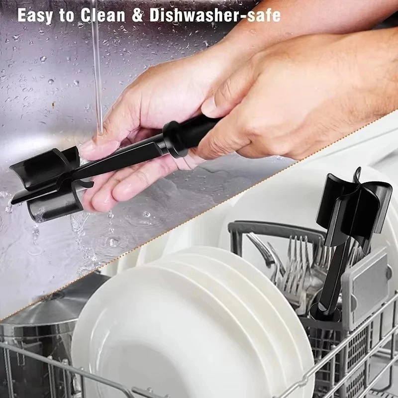 Pampered Chef Mix Chop Meat Chopper Black Nylon Crumble Mixer Masher