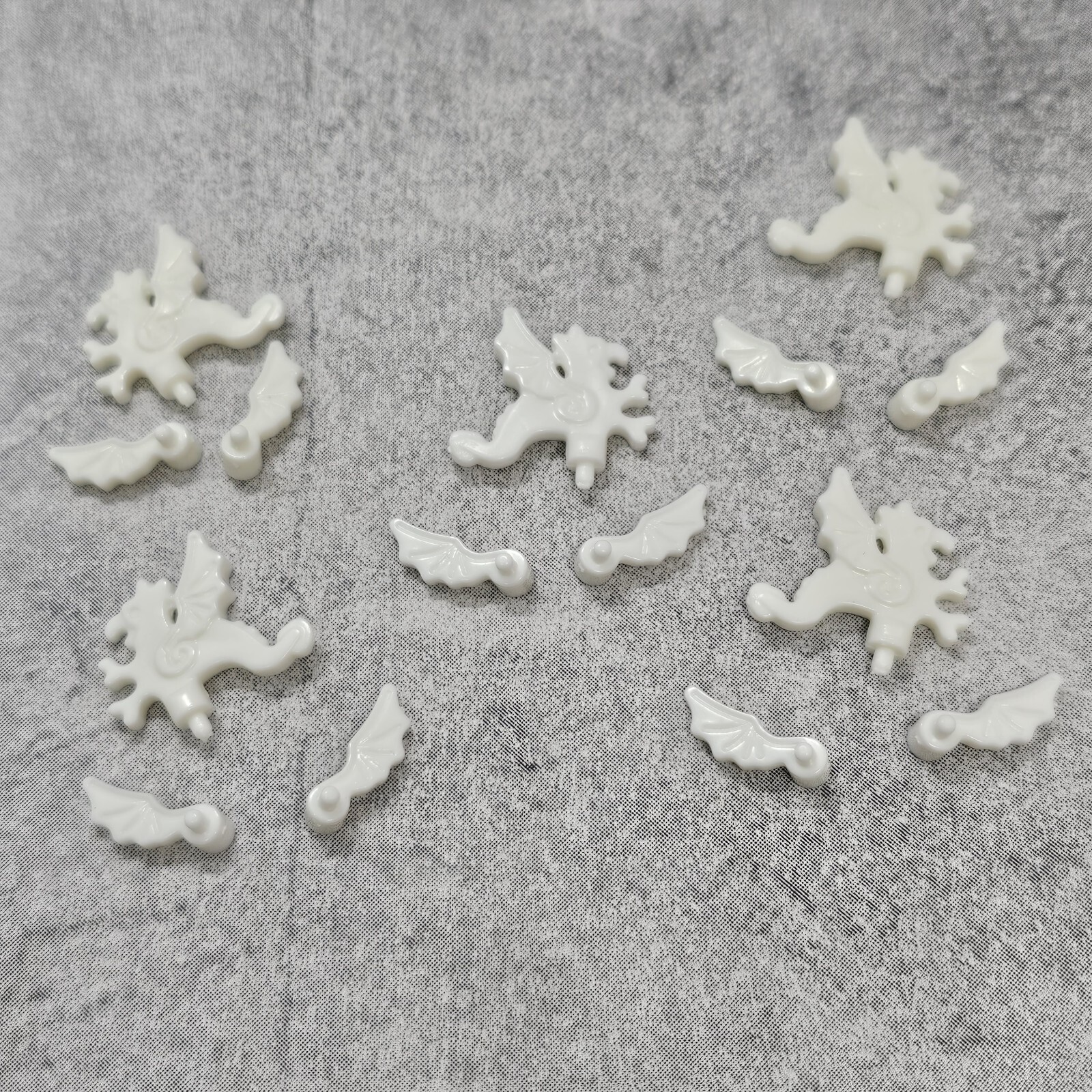 5pack White Dragon Plume For Helmets Blocks Accessories for Minifigures C9ymf1