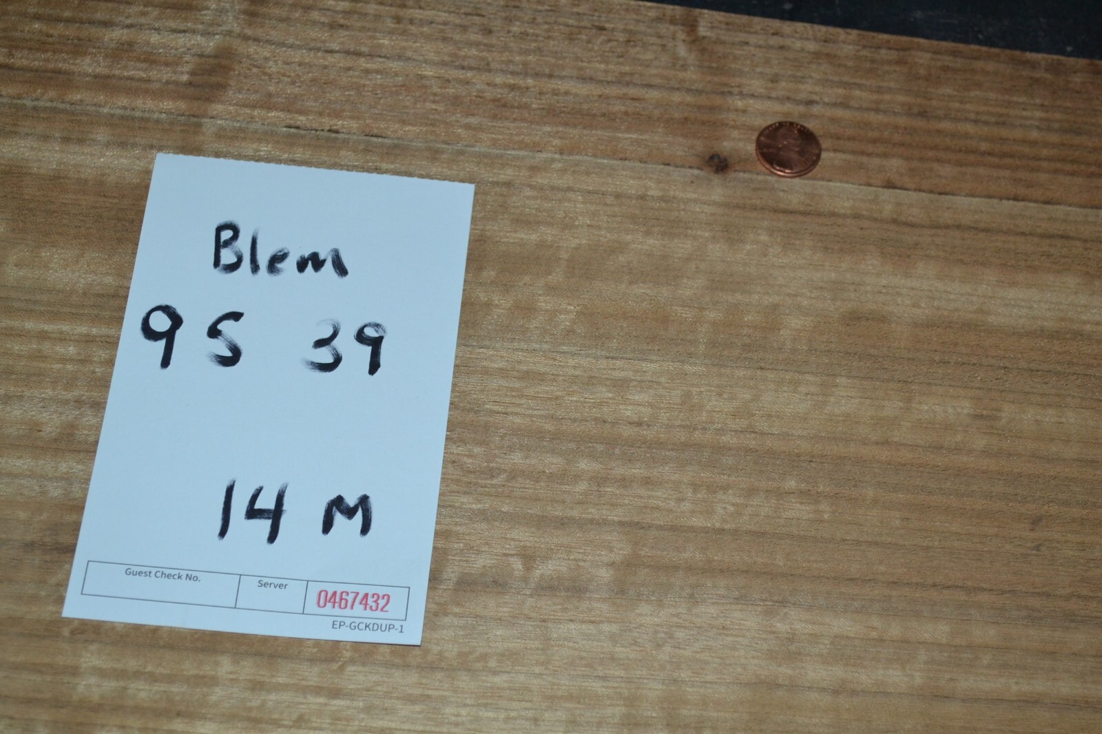 Shedua Raw Wood Veneer Sheet 9.5 x 39 inches 1/42nd BLEMISHED M4674-32