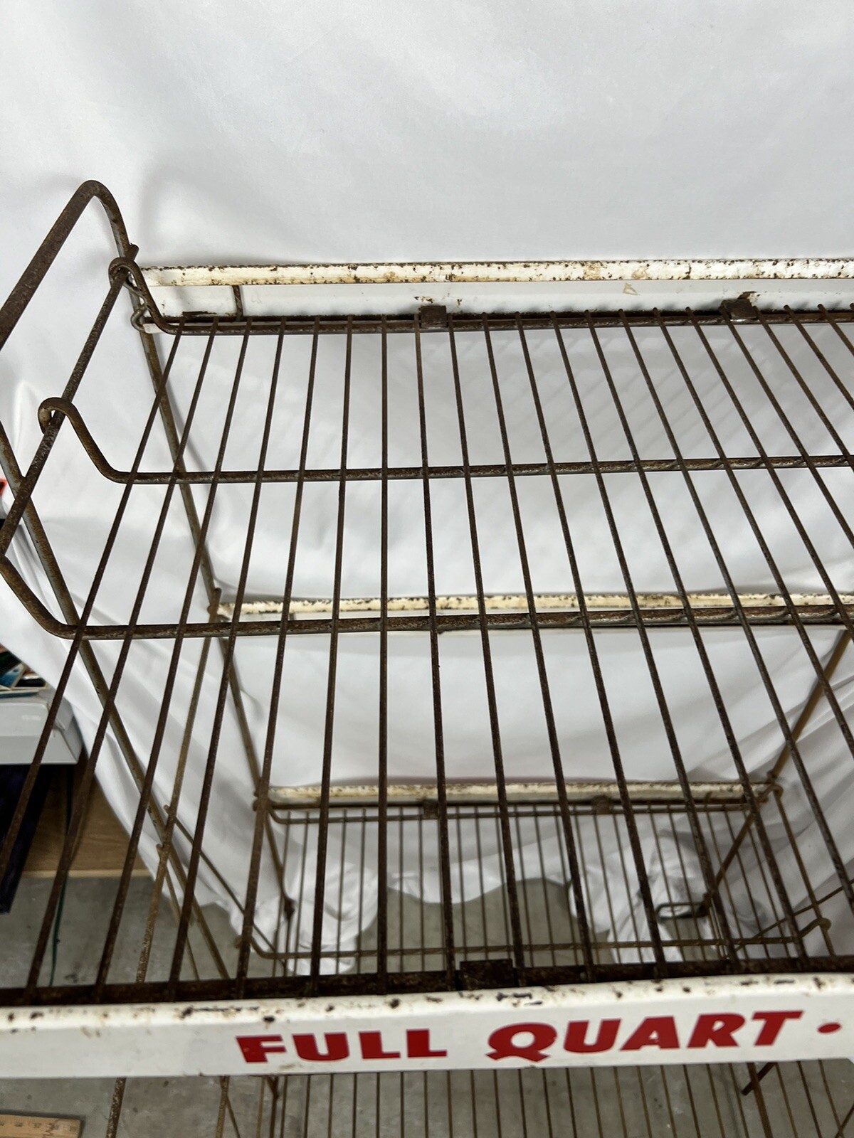 Vintage NEHI Beverages Metal Soda Rack “FULL QUART-SERVES SIX” 47x27x21