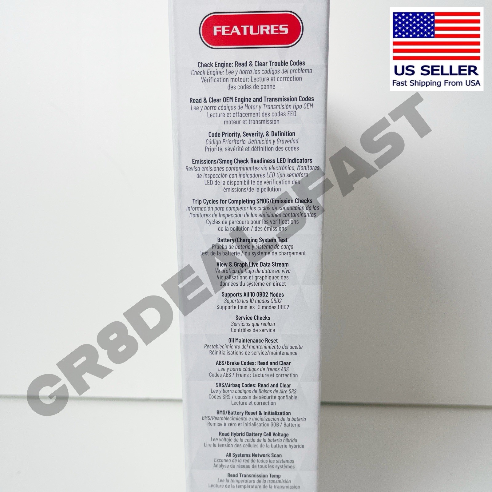 INNOVA SD35 OBD2 Diagnostic Code Scan Tool Live Data ABS SRS Engine BRAND NEW🔥