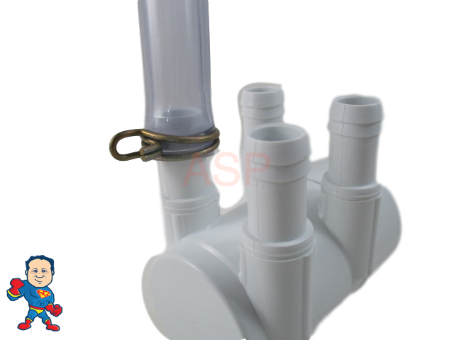 Manifold Hot Tub Spa Part 16 3/4" Outlets Glue and Coupler Kit Info Video