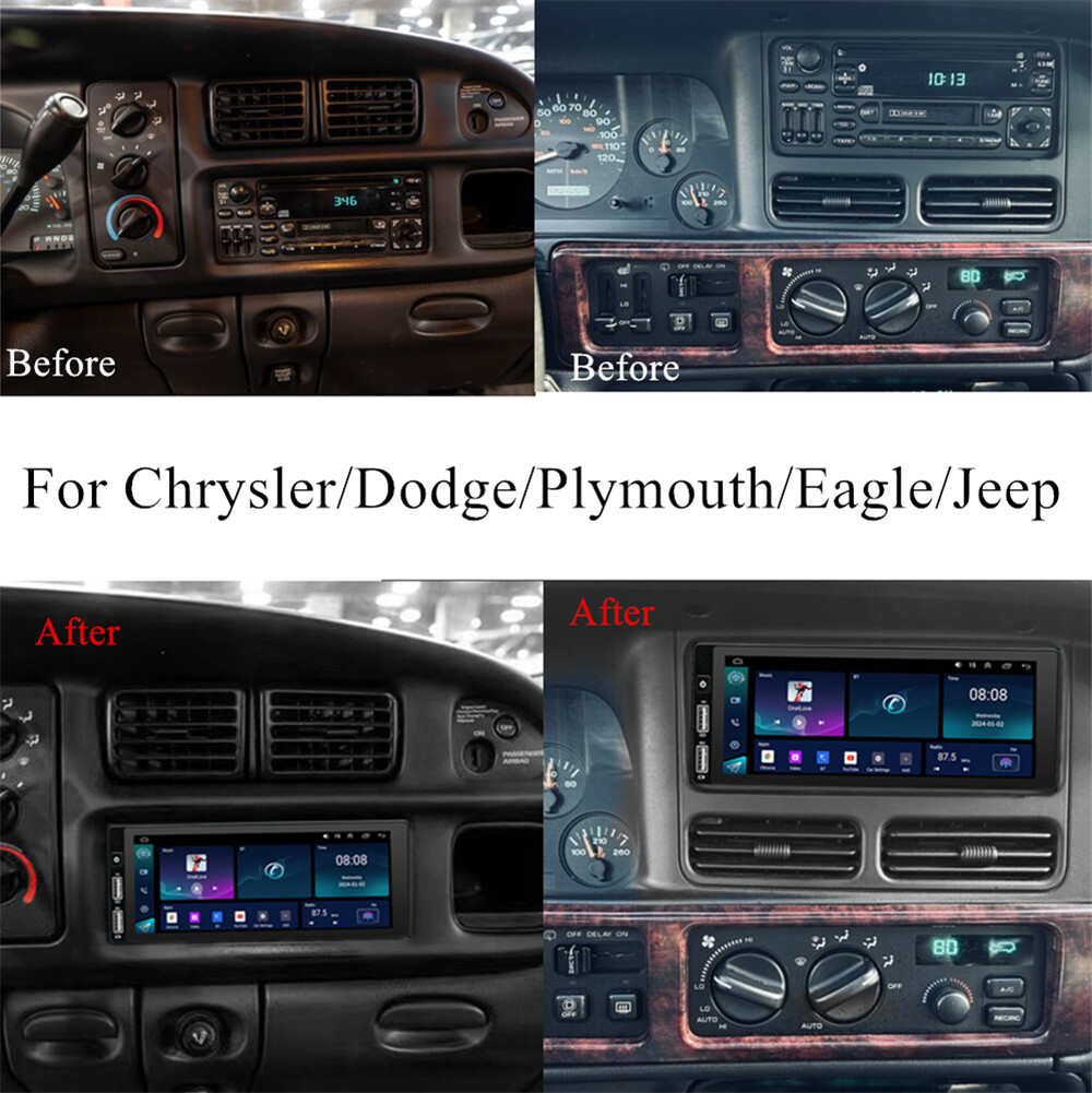 Fit For 1997-2002 Dodge Ram 2500 3500 Car Stereo Radio MP5 Player RDS GPS Wifi