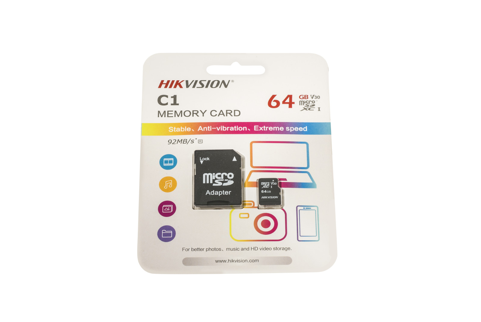 HIKSEMI 4-Pack 64GB Micro SD Card Class 10 High Speed Memory for Camera Drone