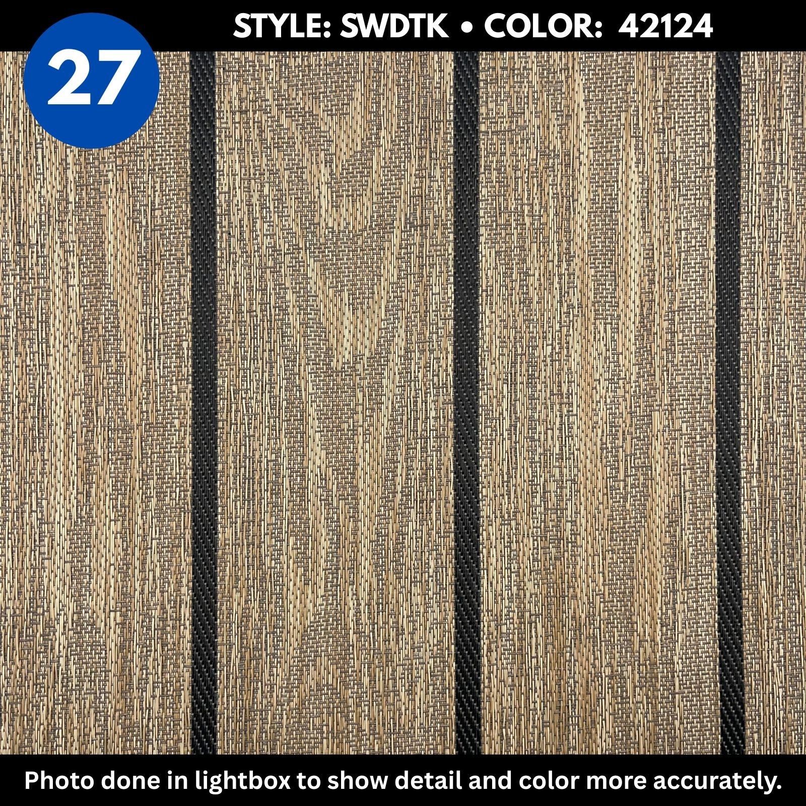 Woven Vinyl | Woodland Teak - Sandalwood | 8'6" Wide | Choose Your Length