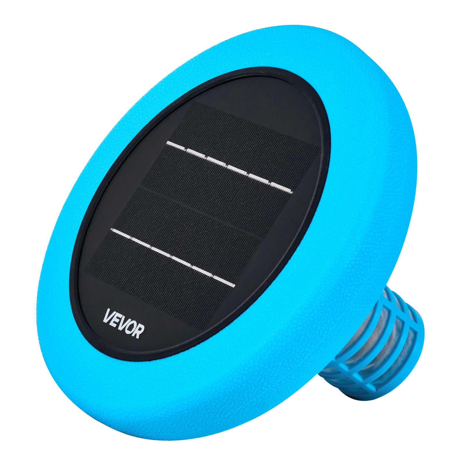 VEVOR Solar Pool Ionizer Round Copper Pool Ionizer Up to 45000 Gal for Pool Blue