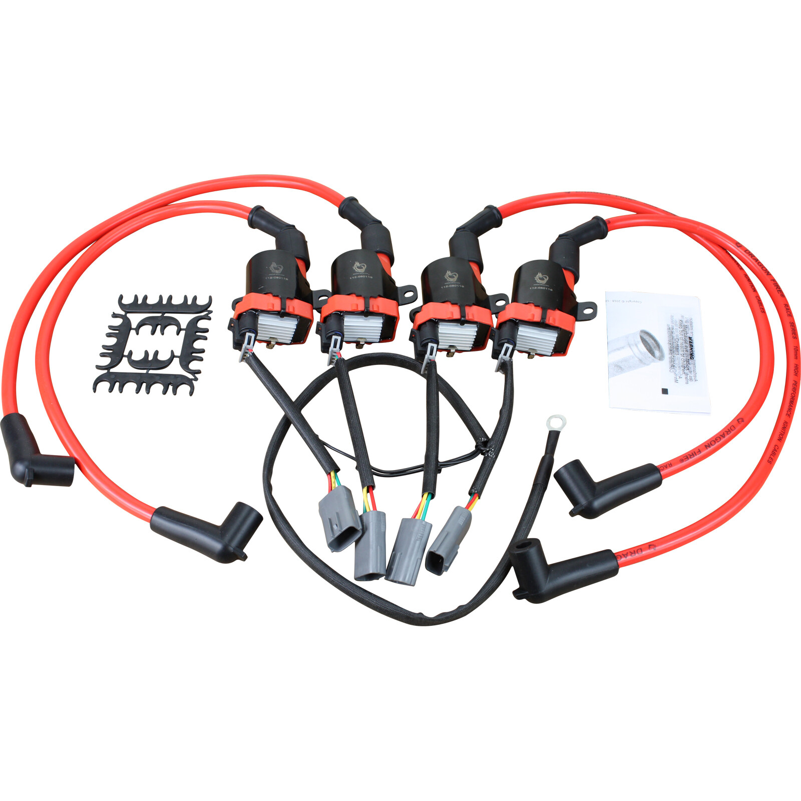 Performance LS Ignition Coil Conversion Kit Plug Wire Set For 2004-11 Mazda RX-8