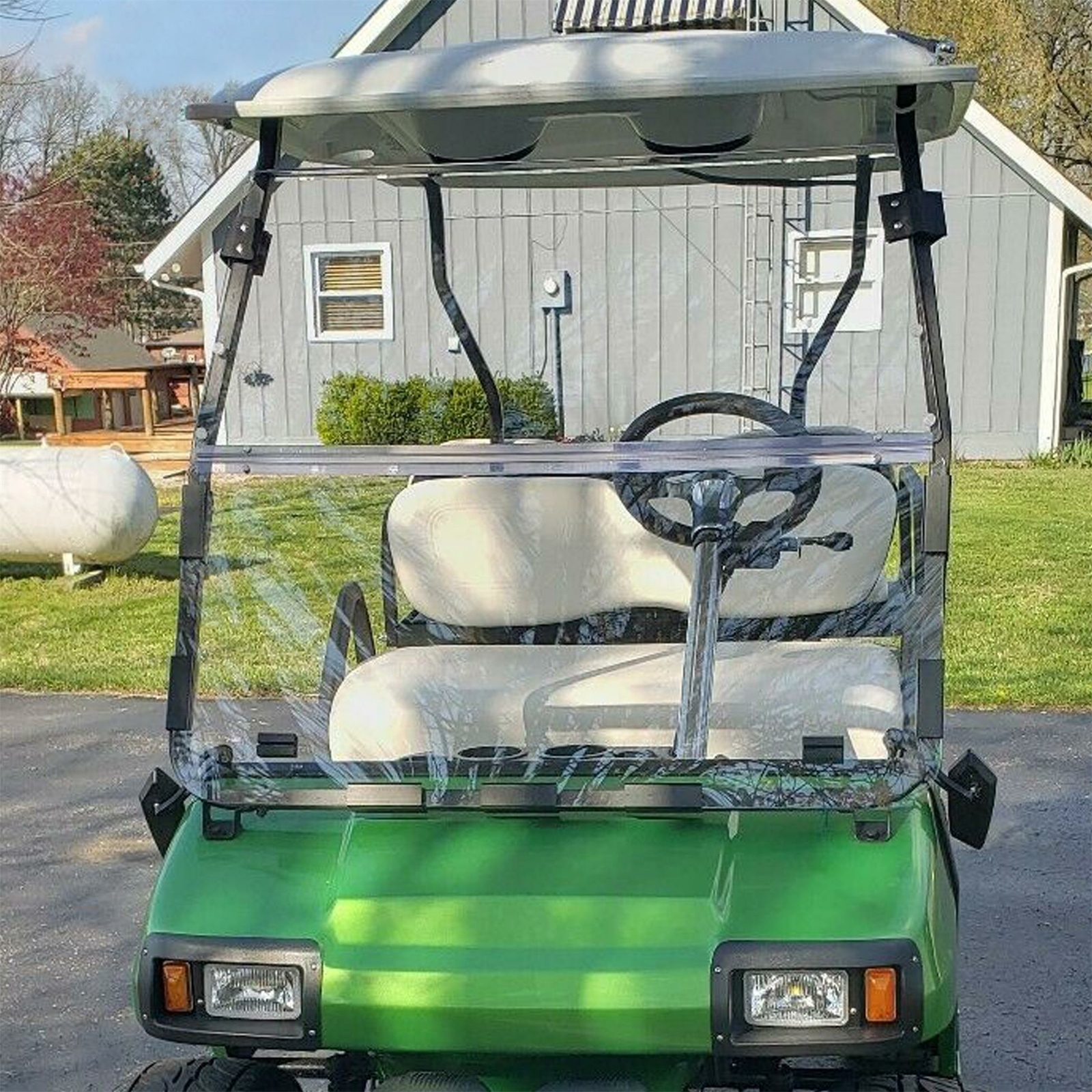 For Club Car DS Clear Windshield 2000.5 -UP New Golf Cart Folding Polycarbonate