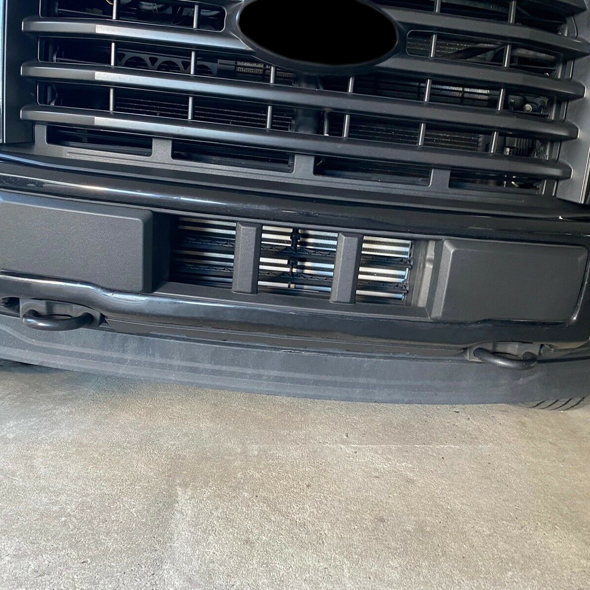 For Ford F-150 F150 2015 2016 2017 Textured Front Bumper Lower Grille Trim Panel