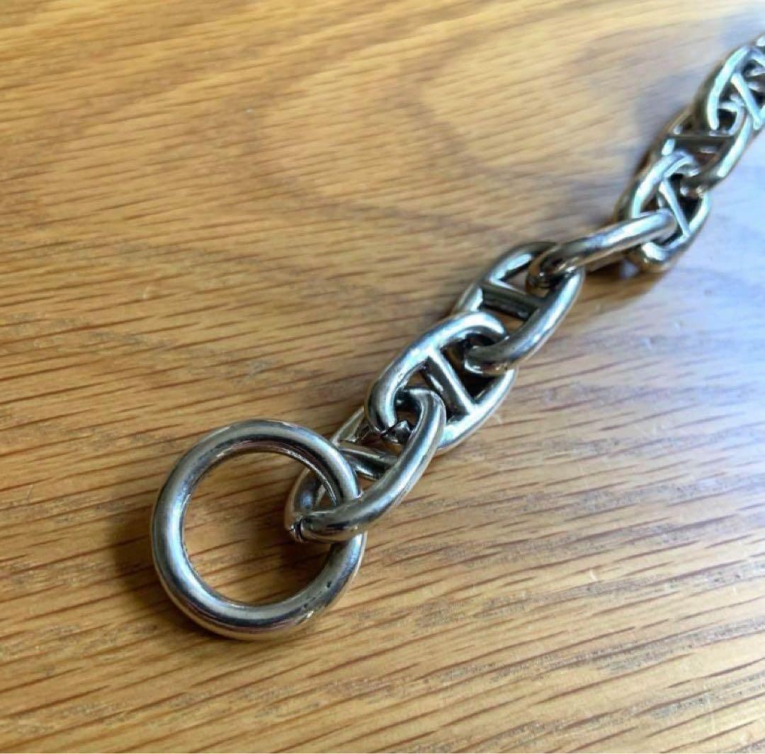 Vintage Silver 925 Anchor Chain Bracelet GM Size 23cm Heavy Men’s Jewelry