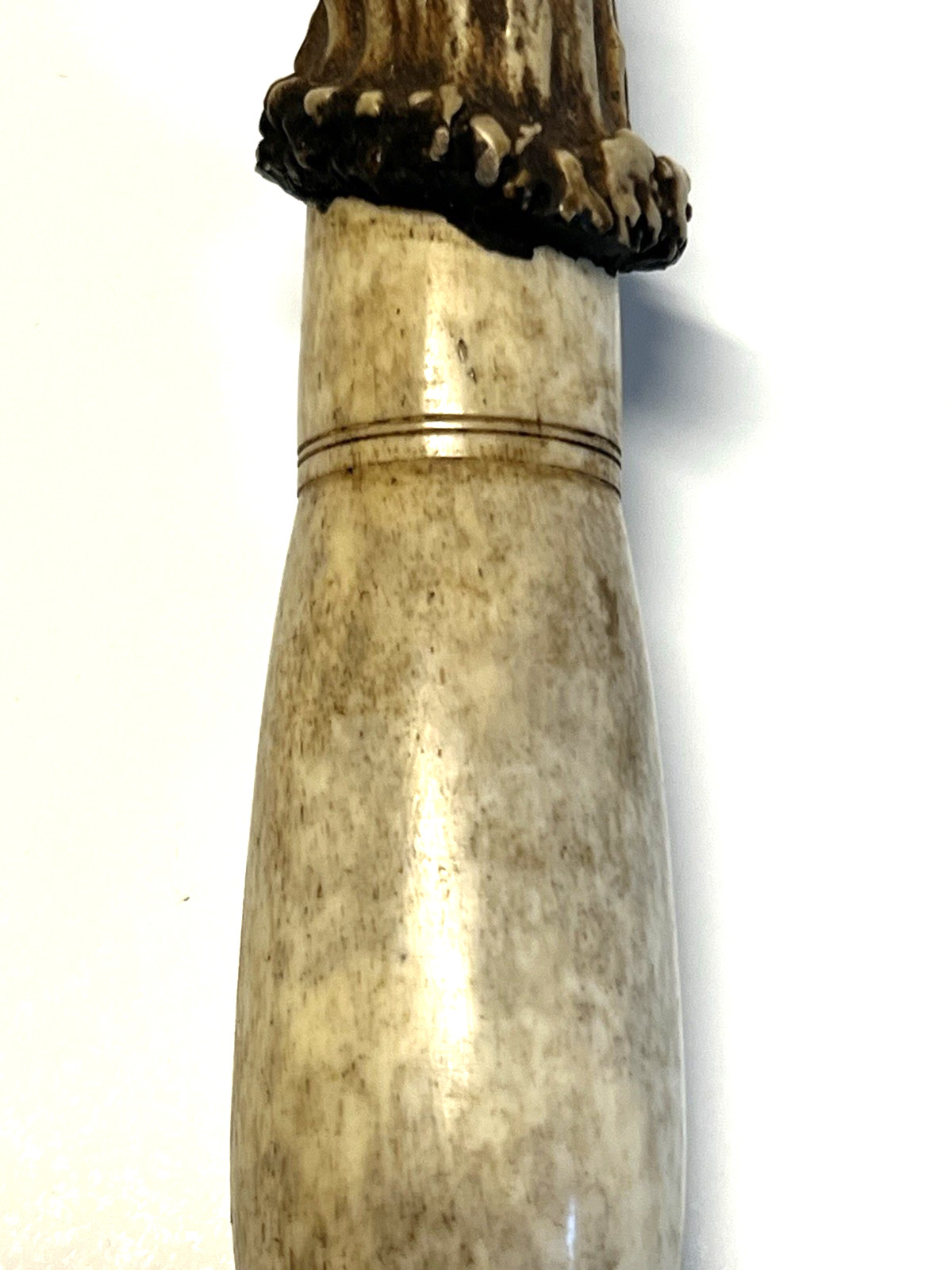 Antique Original Native American Indian Ceremonial Deer Antler Brush;