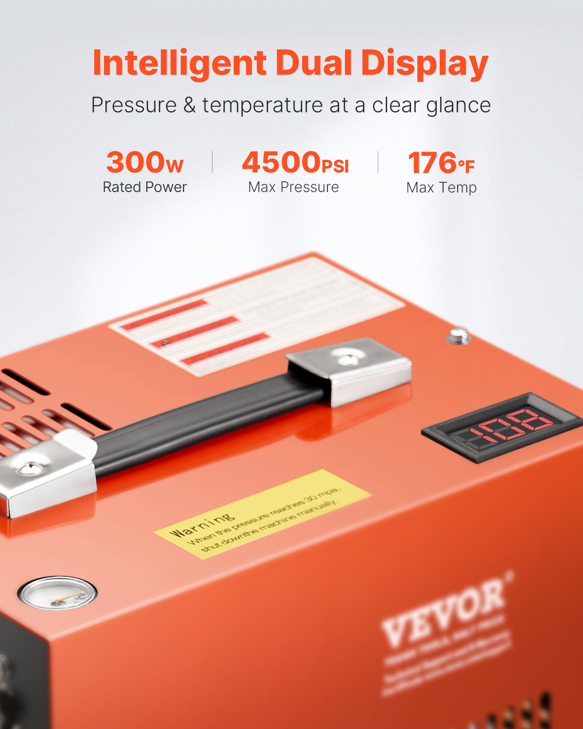 PCP Air Compressor 4500PSI/30Mpa PCP Airgun Compressor with Built-in Converter