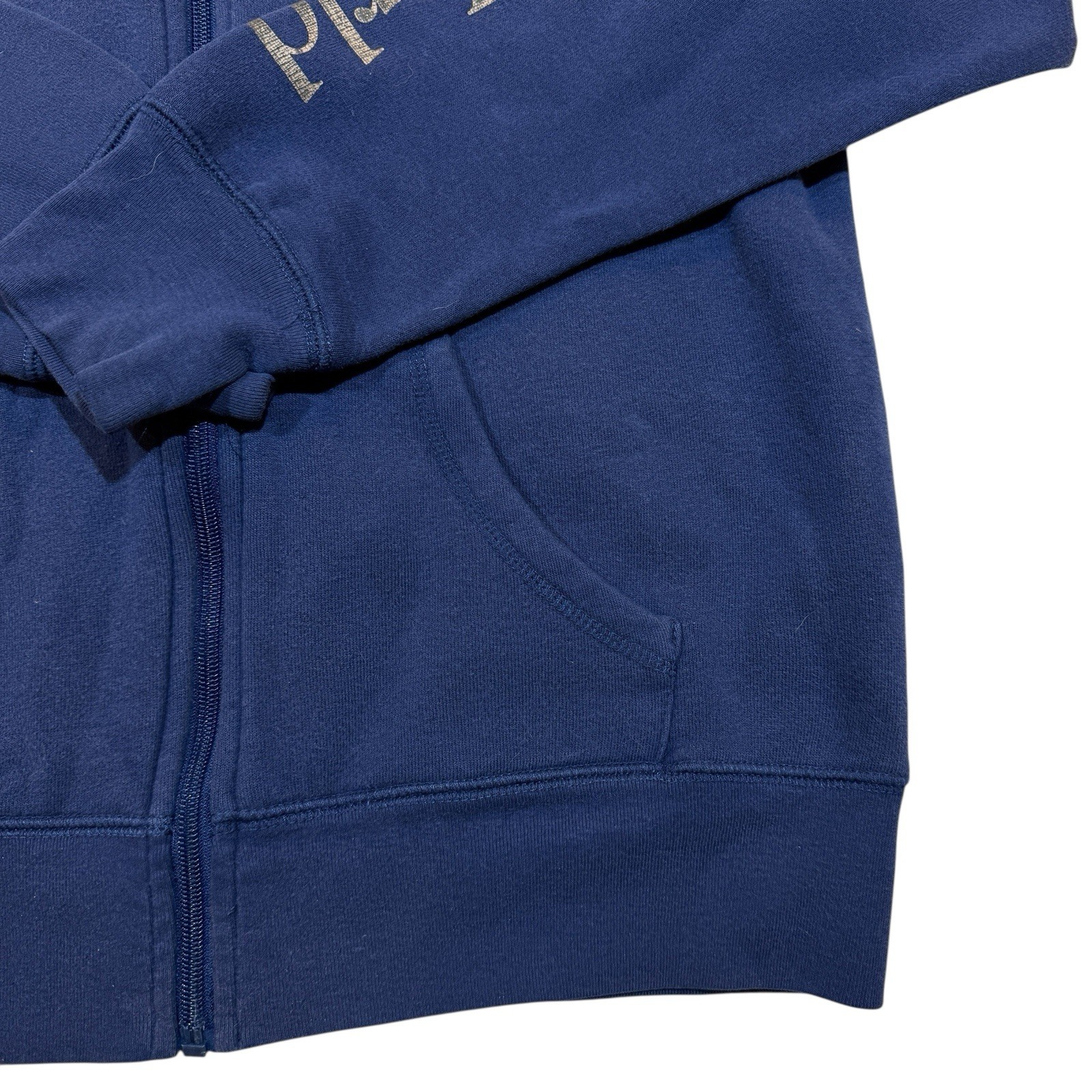 Walt Disney World 50th Anniversary Full Zip Up Hooded Hoodie Sweatshirt Blue Med