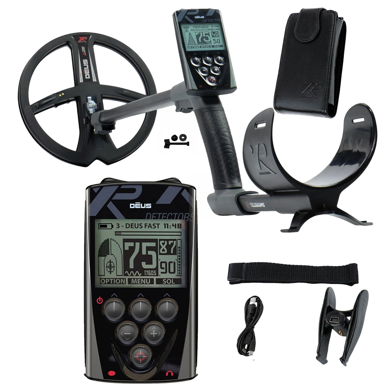 XP Deus Metal Detector with Remote and 9” X35 Search Coil