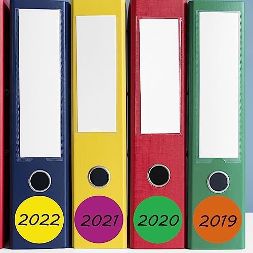 3600 Pcs 2" Round Color Coding Circle Dot Labels on 6 Rolls, 600 Count Each,