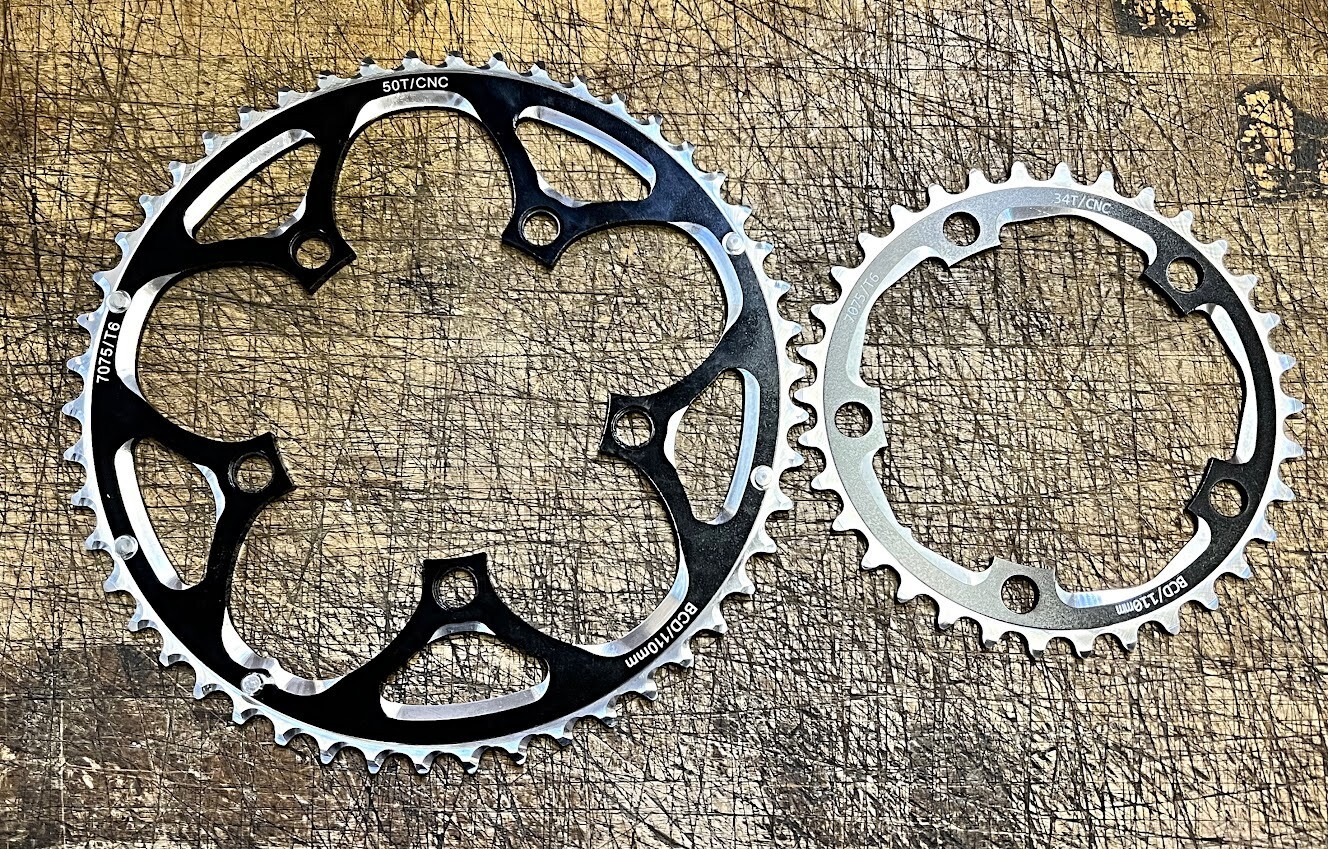 Chainring SET Road Bike Set 50T 34T 110BCD - Shimano FSA Sram 10 / 11 Speed NEW