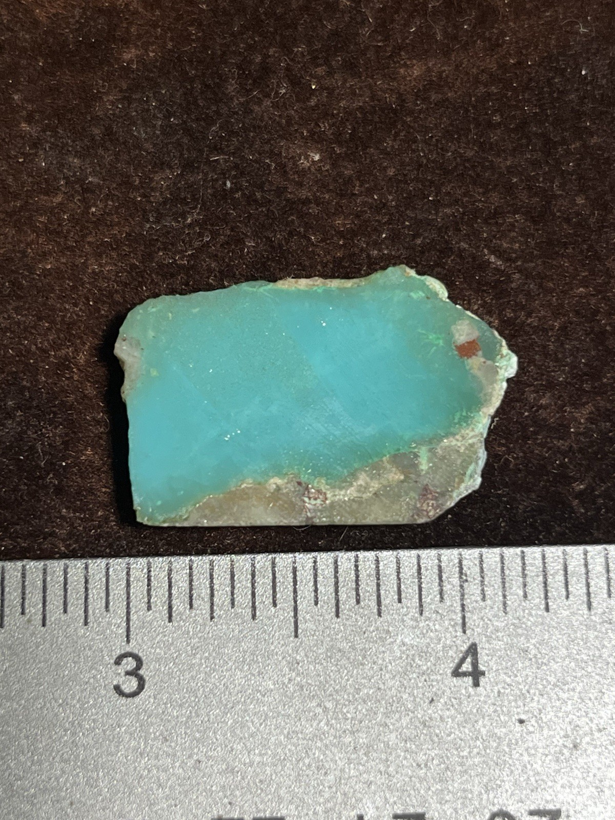 Inspiration Mine Gem Silica Chrysocolla 6.7g Blue Ice Slab Arizona Rare