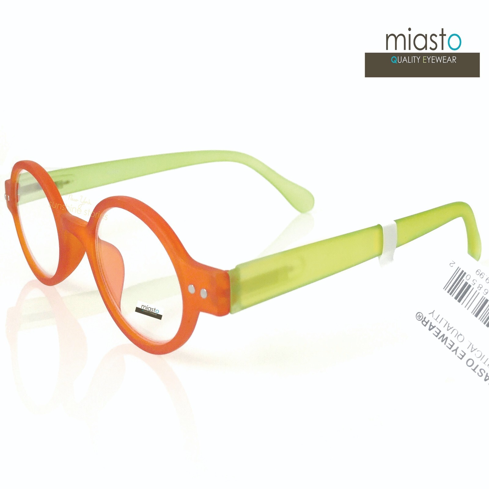 MIASTO "CIAO ITALY" SMALL RETRO ROUND OAVL BOHO READERS READING GLASSES SPECS