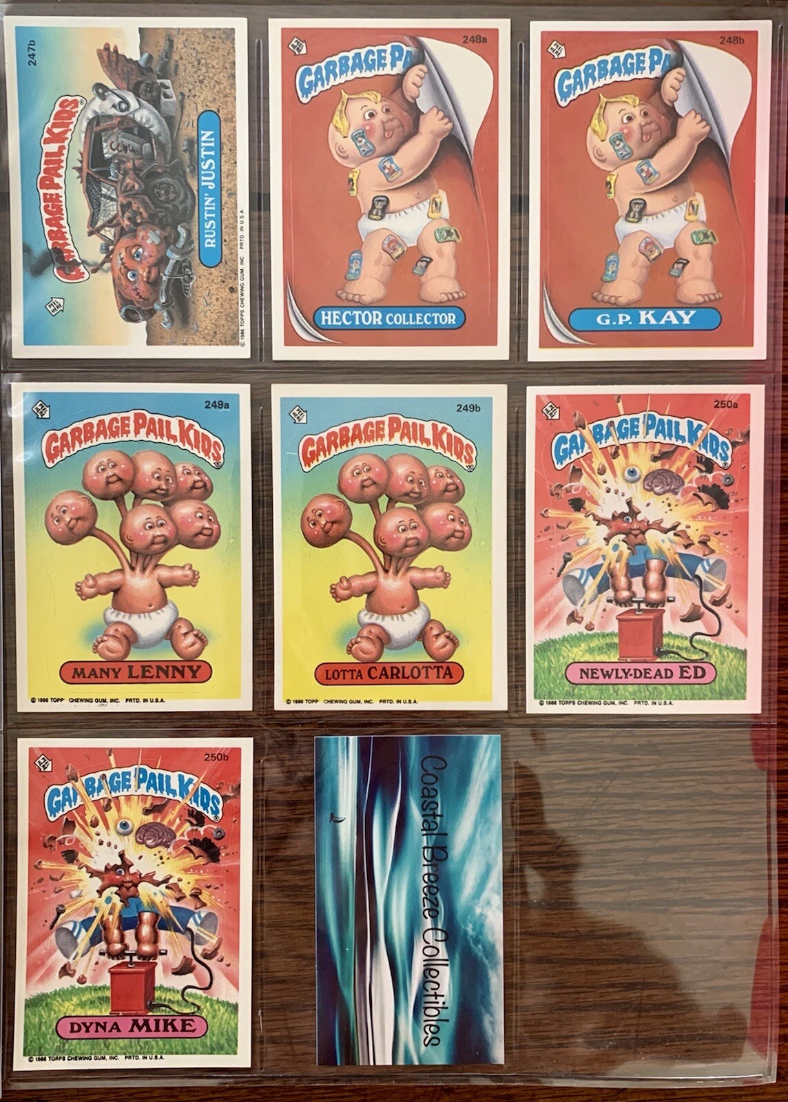 1986 TOPPS GARBAGE PAIL KIDS OS6 ORIGINAL SERIES 6 COMPLETE 88 CARD SET W/BINDER