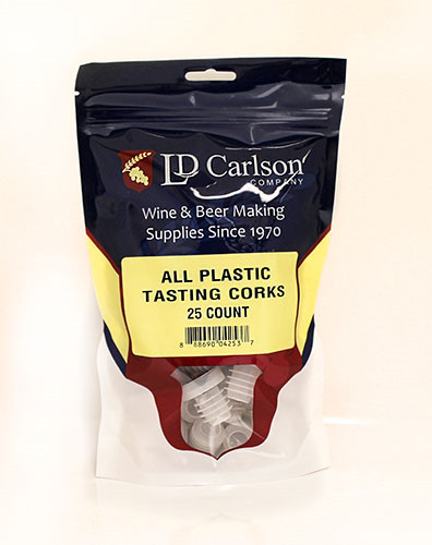 LD Carlson All Plastic Tasting Corks (25/Bag)
