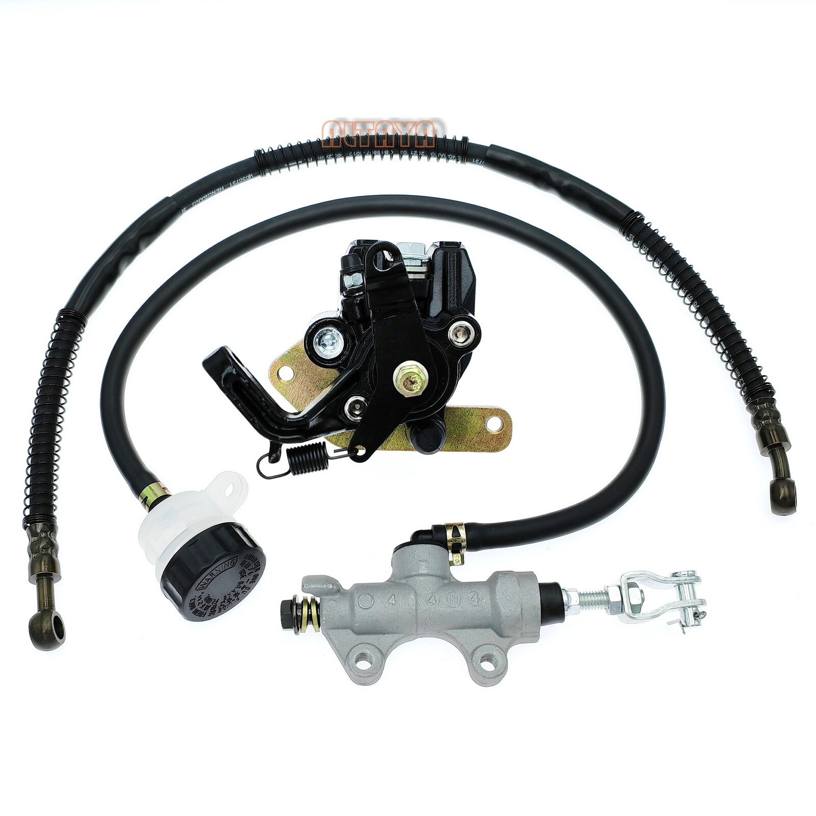 Rear Brake Master Cylinder Caliper & Hose Assy for Yamaha Raptor 660R YFM660R