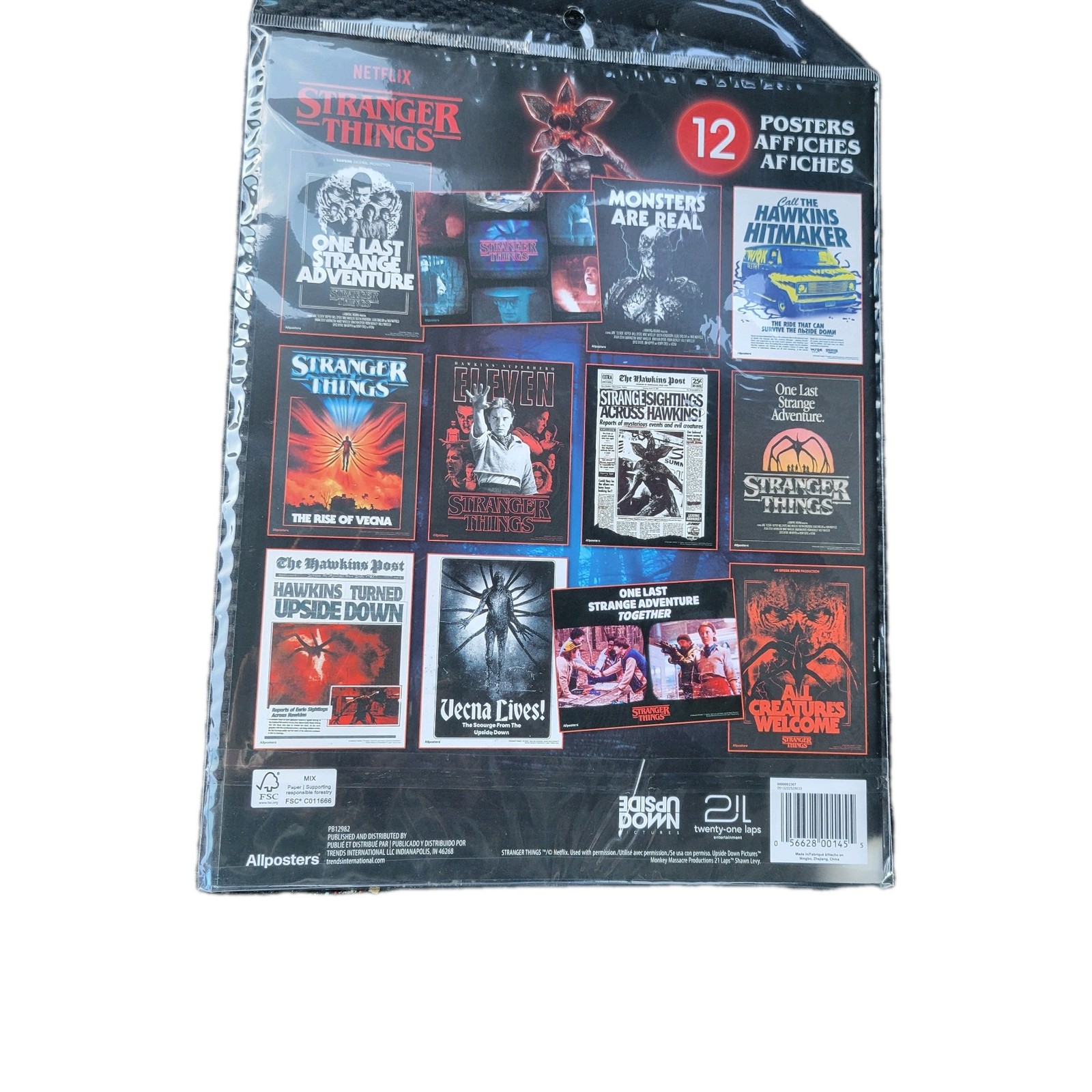 Netflix Stranger Things 12 Poster Pack – New Sealed + Free Shipping