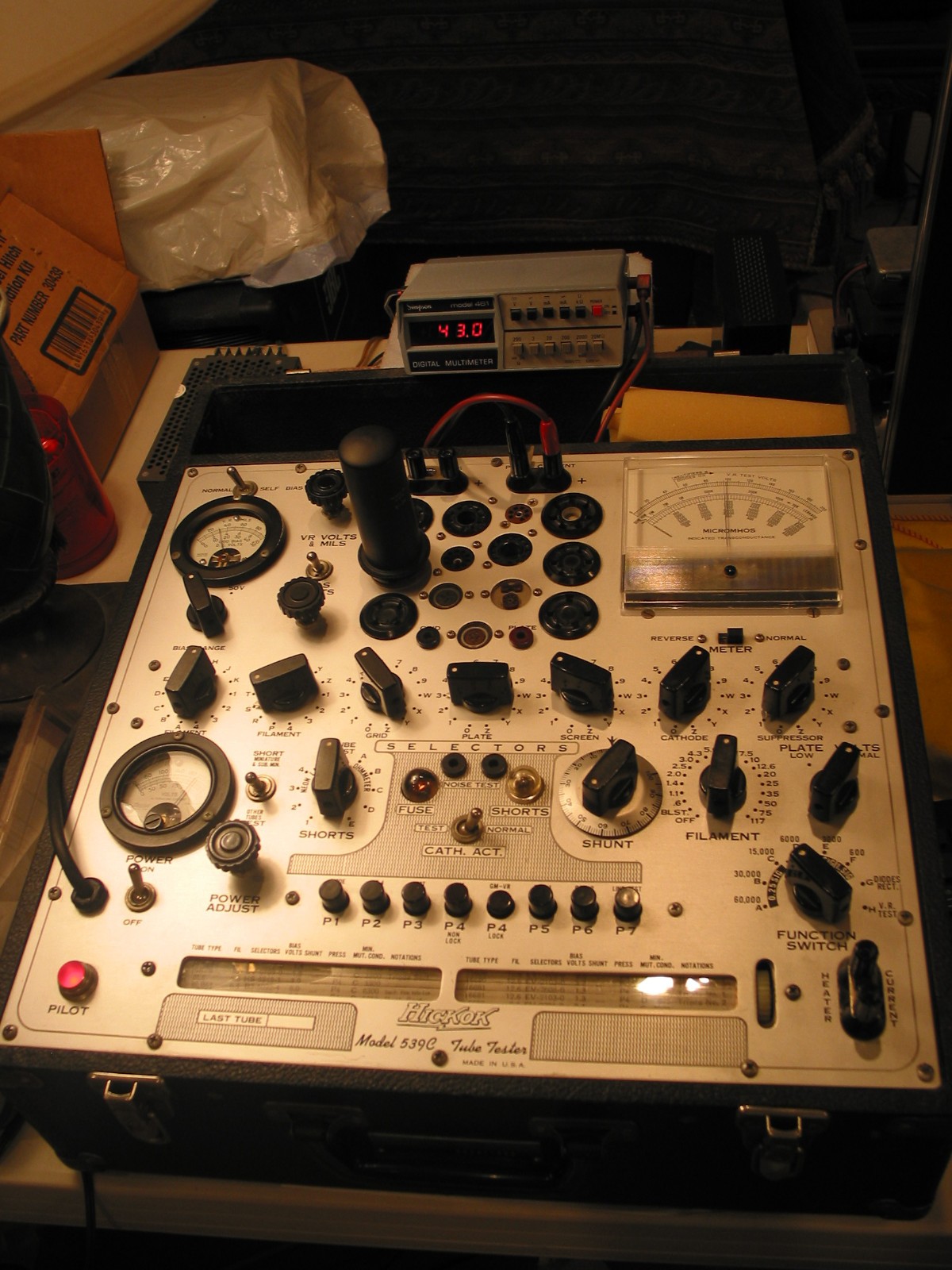 (2) NOS GE 6AT6 Premo Vintage Radio VACUUM TUBES Hickok 539C Tested