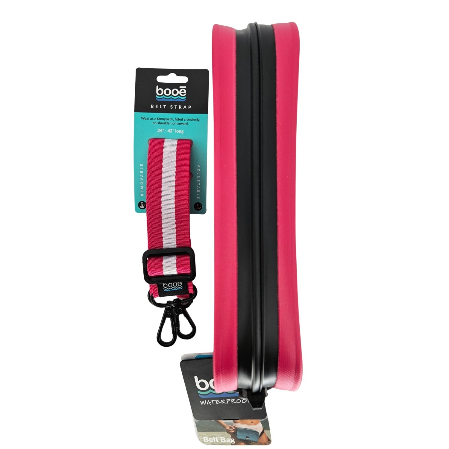 Booe Waterproof Belt Bag + Upgraded Adjustable Belt Strap