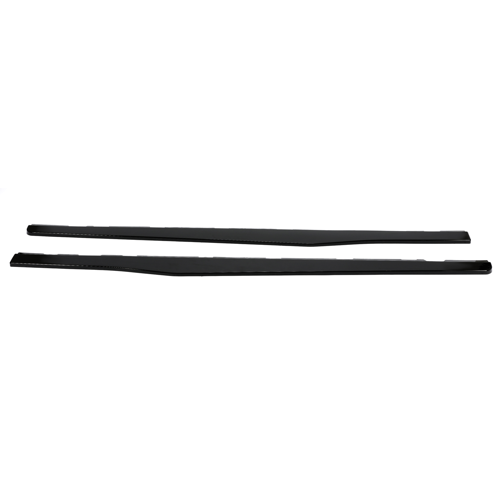 Side Skirts Extension For 2010-15 Chevy Camaro SS LS LT Gloss Black Rocker Panel