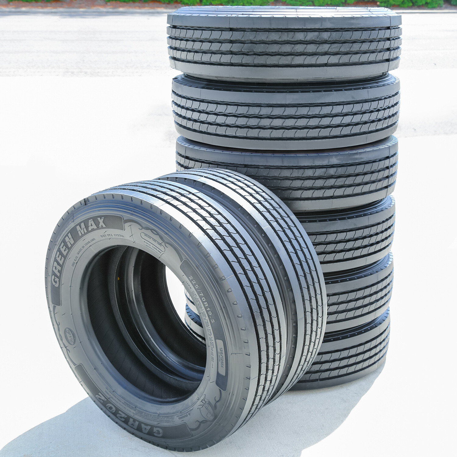 4 Tires Green Max GAR202 225/70R19.5 Load G 14 Ply All Position Commercial