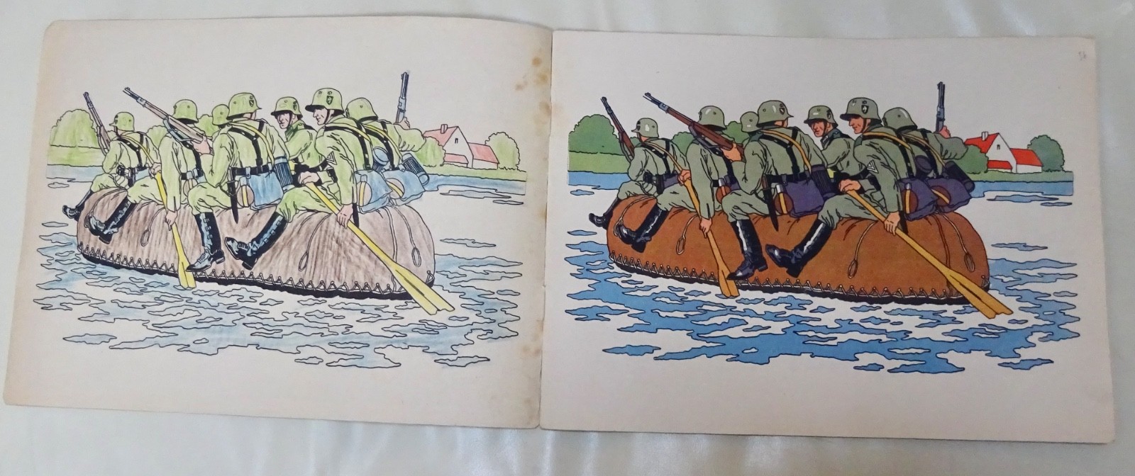 German Third Reich book 1938 Soldaten (soldiers) Win Malbuch (coloring book) Pre