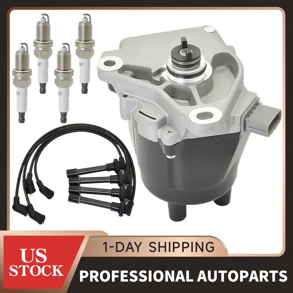 Distributor &Wire &Spark Plug For 1998-2002 Honda Accord 2.3L 1998-1999 Acura CL