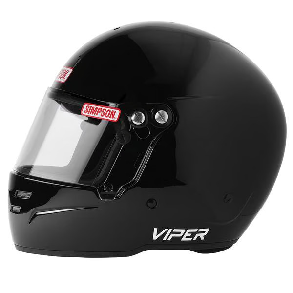 Simpson Racing 7100052 Snell SA2020 Viper Racing Helmet - Adult XXL - Black