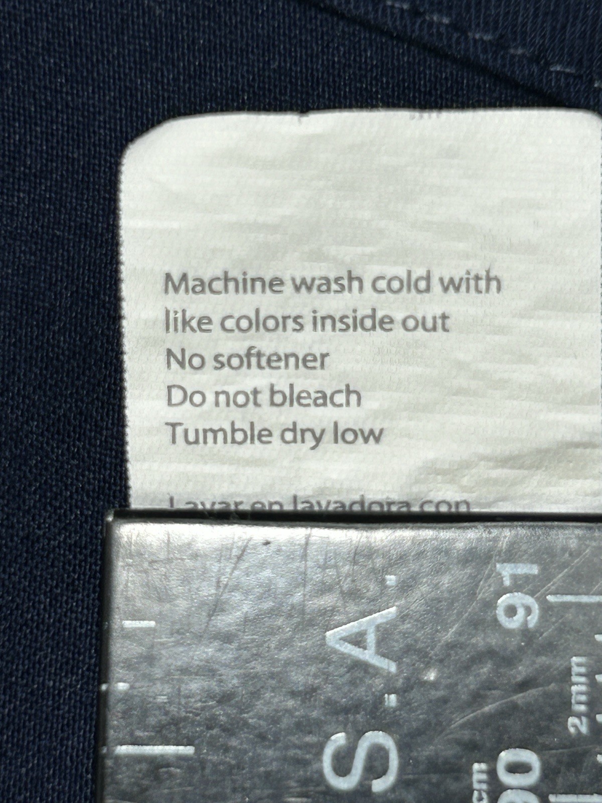 Fabletics Scrub Top Womens Medium Navy Blue V Neck Medical Uniform Workwear Top