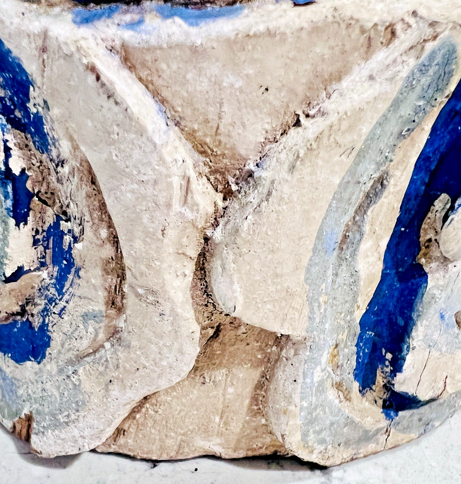 Vtg 20" Wood Folk Art Statue Pig-Headed Humanoid Hand Carved Peruvian Andean