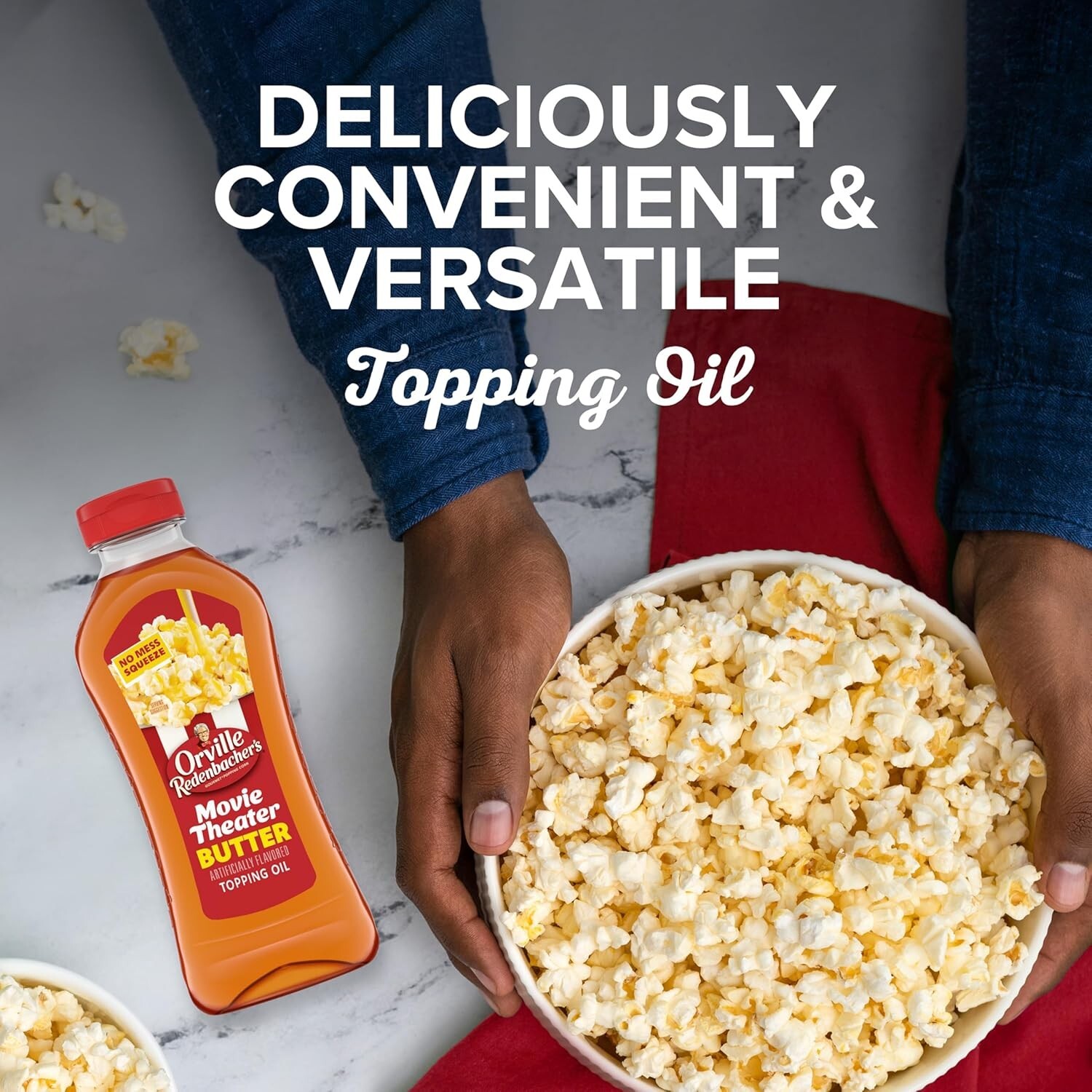 Popcorn Oil, Movie Theater Butter Flavored Topping Oil, 13 Fl Oz.