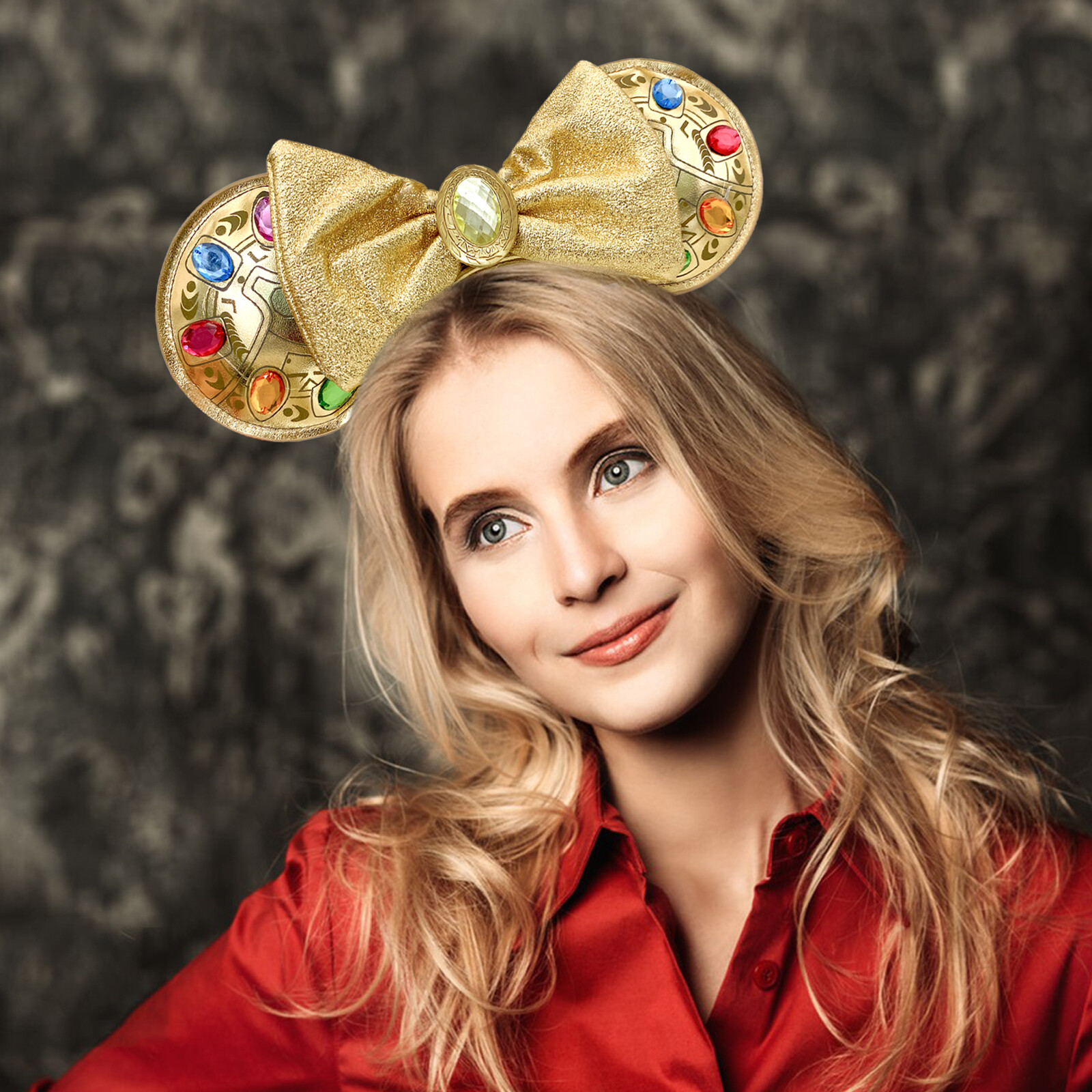 Disney-Parks Loungefly Mickey Mouse Marvel Infinity Stones Minnie Ears Headband