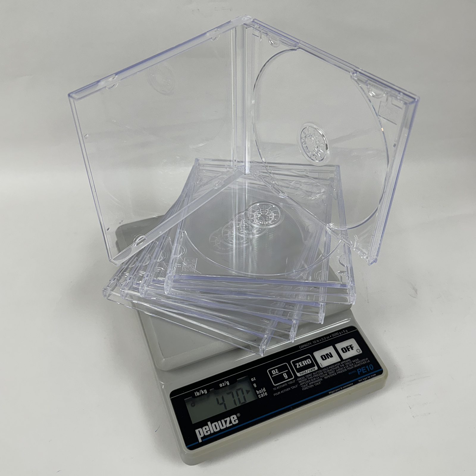 Original Vintage Old Style STANDARD Clear CD Jewel Case (Heavy Duty) 90g Lot