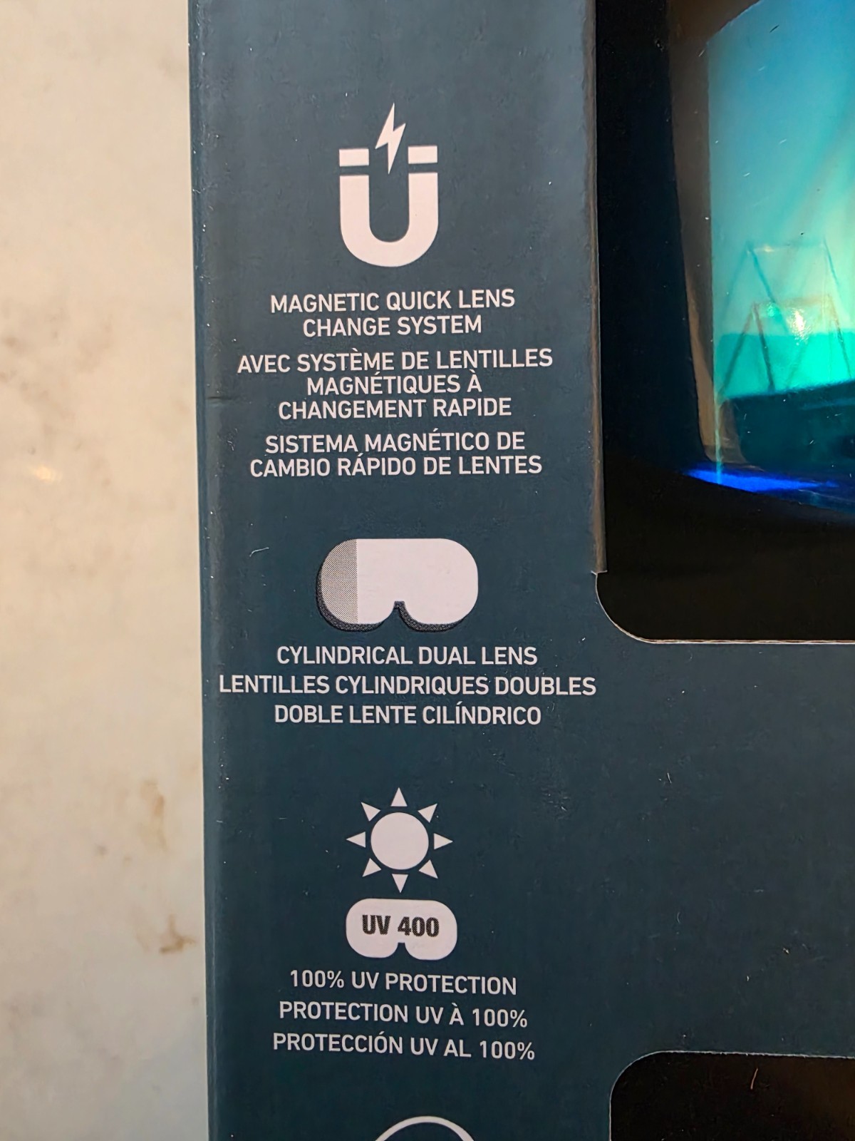 BLUESKY Adult Snow Goggles w/ Magnetic Quick Change Lens System, 2 Lenses, NIB