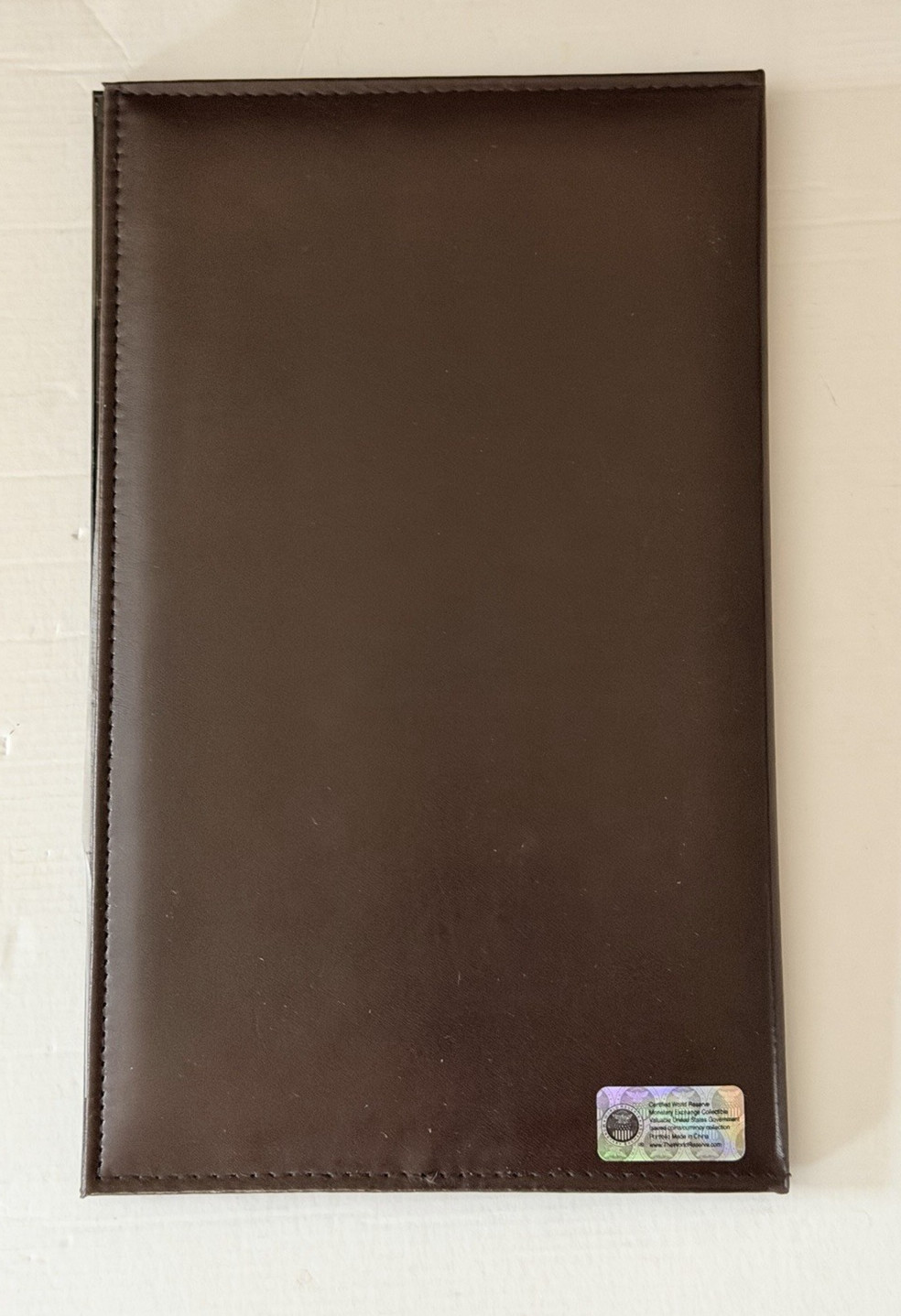 World Reserve Monetary Exchange Uncut Sheet $2 Dollar Bills 2003 Book/Folder COA