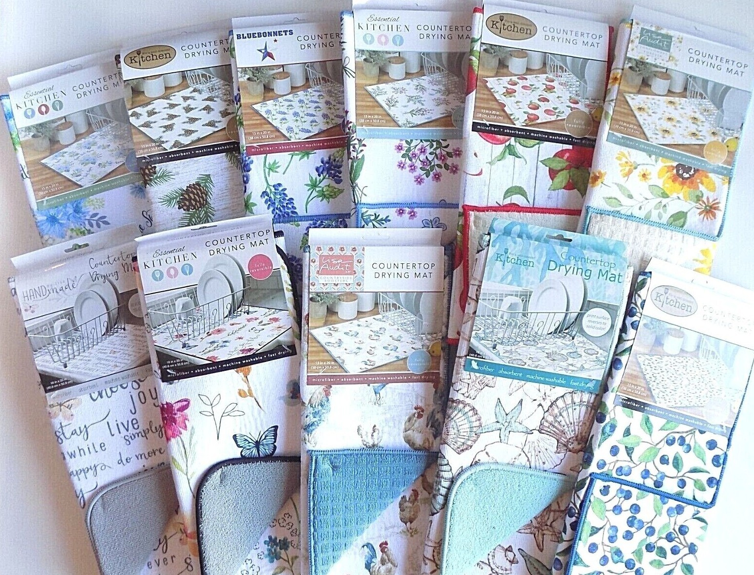 Kay Dee Designs Drying Mat Collection ~~  Choose Your Favorite Design ~~