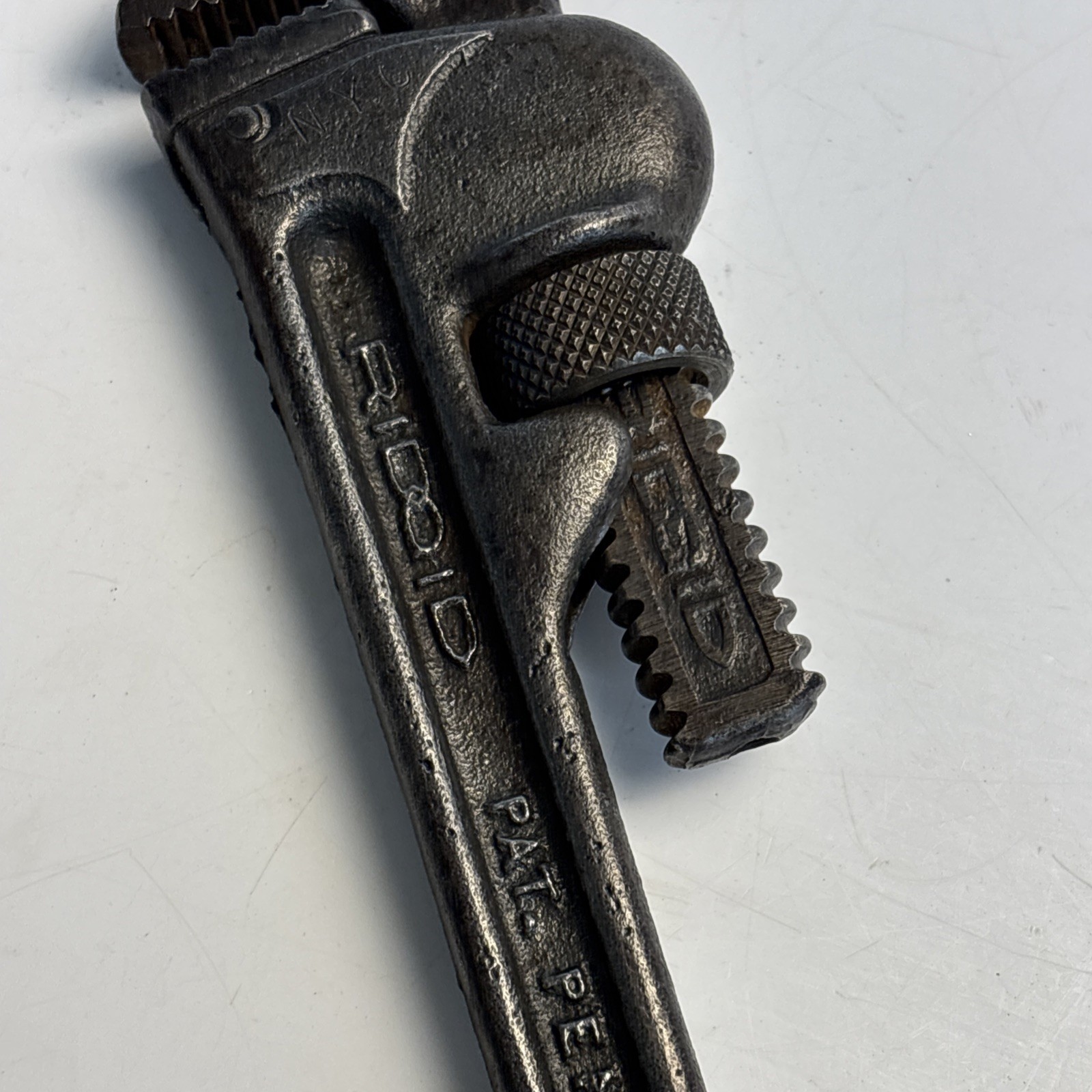 Vintage RIDGID 8” Pipe Wrench PAT PEND’G N.Y.C. USA