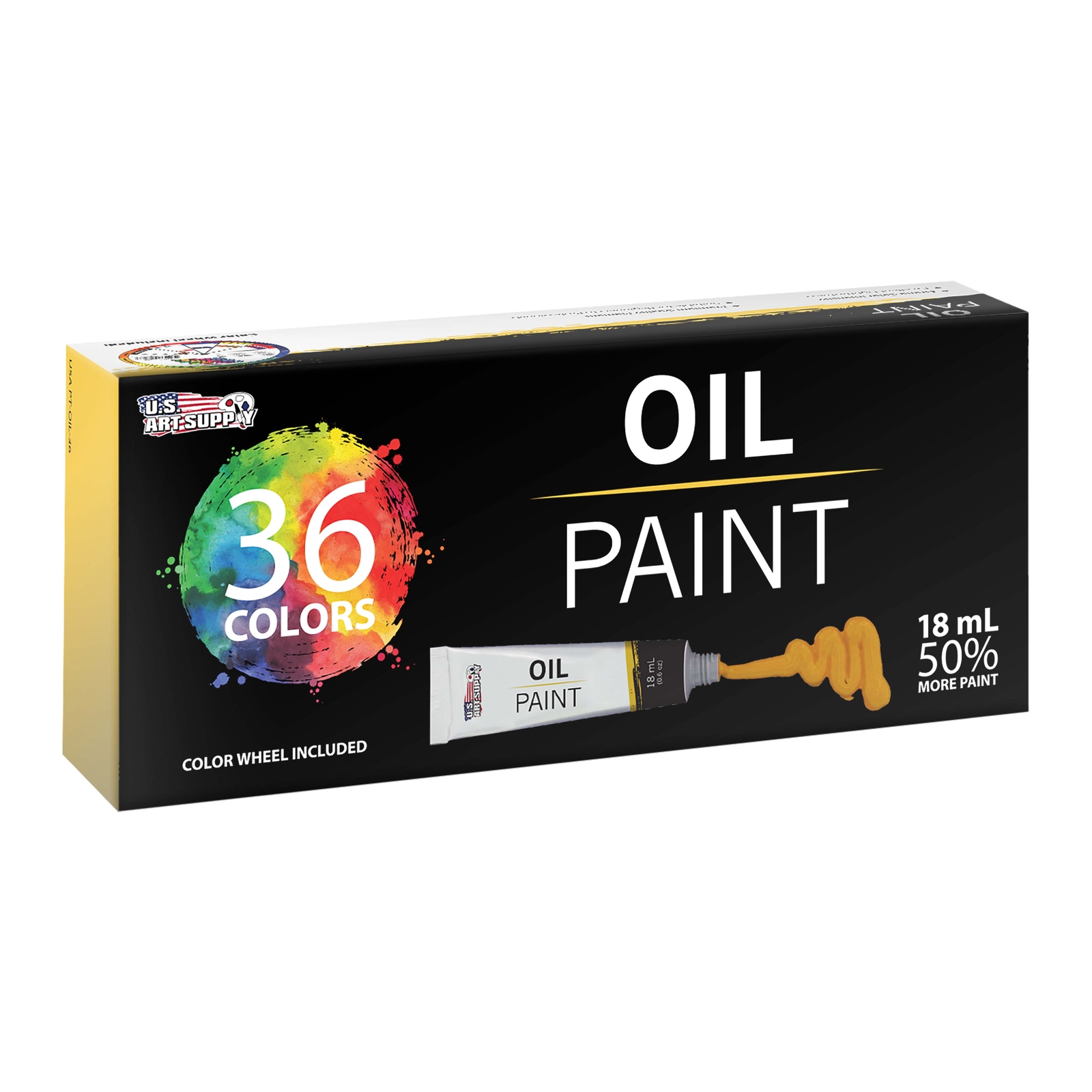 Professional 36 Color Art Oil Paint Set, Lg 18ml Tubes, Artist Student Paintings