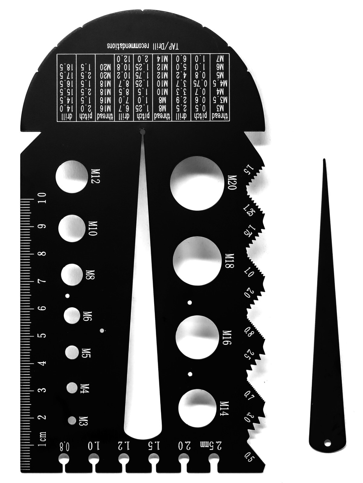 Metric and Imperial Metal Thread Pitch Multi-Gauge w/ Carrying Case, Two Pack