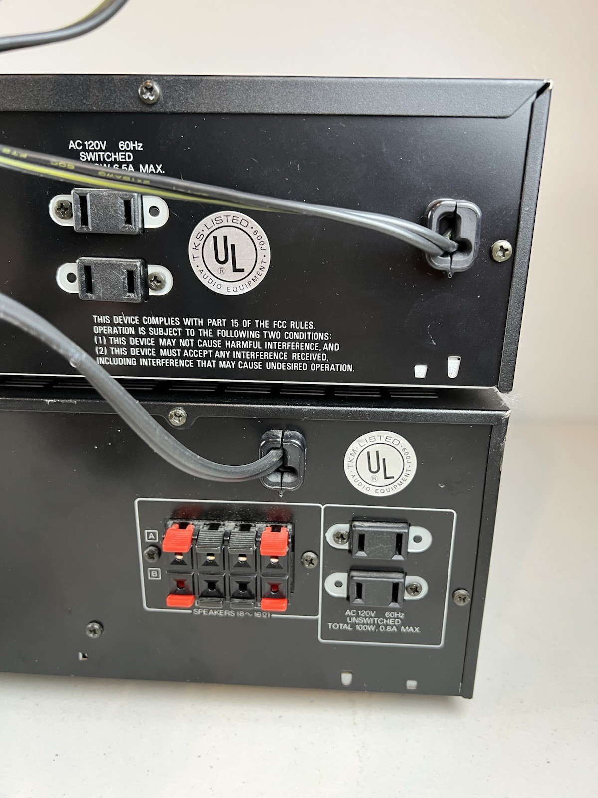 Vintage Kenwood KM-992 Stereo Power Amplifier & KC-992 Control Amplifier Tested