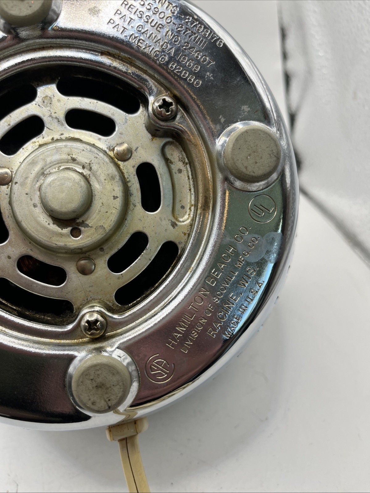 Vintage Hamilton Beach Model 215 Chrome 2 Speed Blender &Milk Shake MADE IN USA