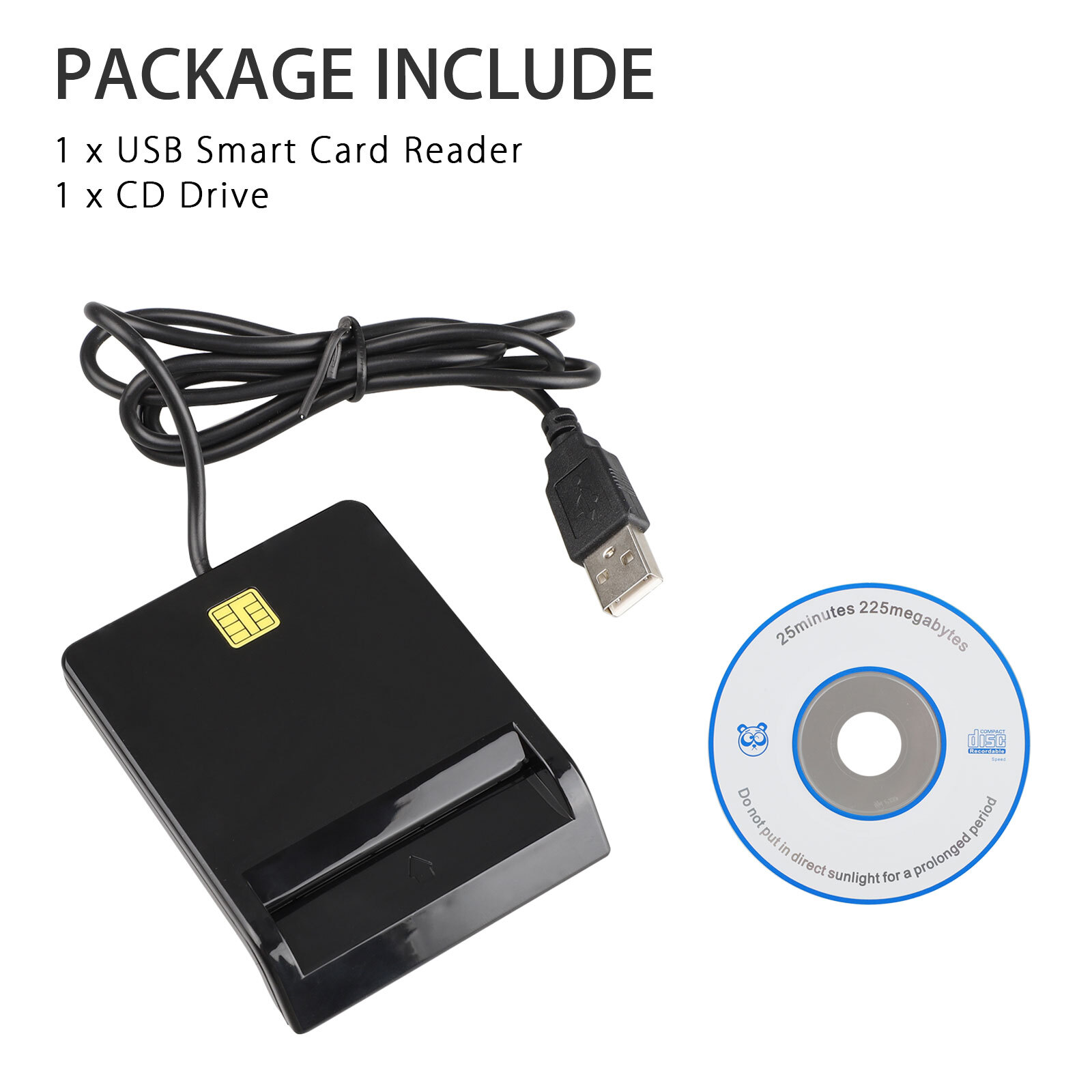 USB 2.0 Smart Card CAC Reader Writer DOD Military Common Access-Bank for Mac OS