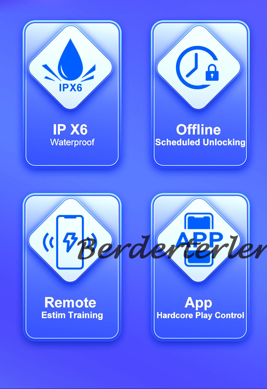 New QIUI Upgraded Cellmate 3 Cage APP Remote Control Shock Cage Chastity Belt