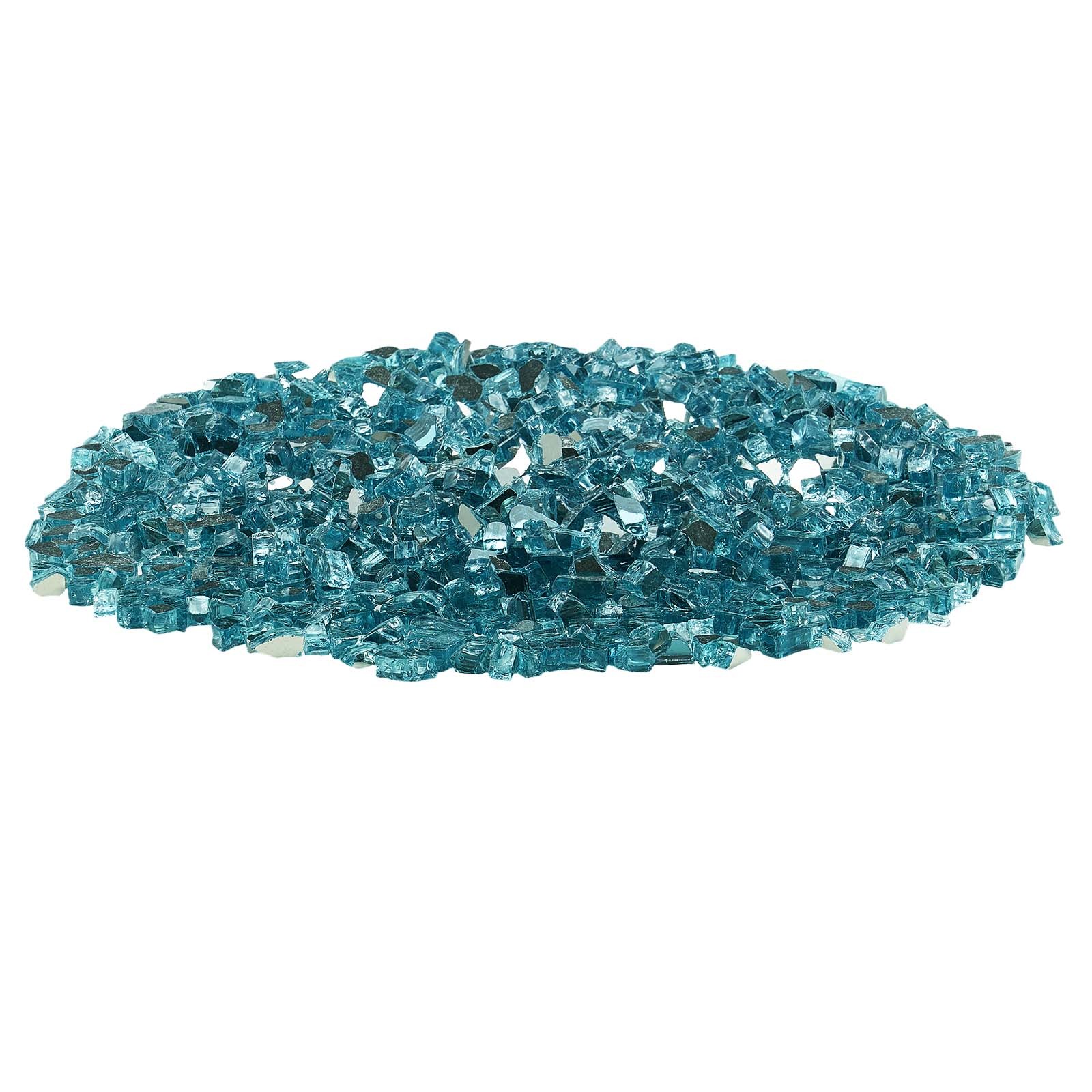 VEVOR 10 LBS Fire Glass 1/2-Inch Fireplace Glass Rocks for Fire Pit Table